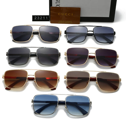 Gafas de sol polarizadas de metal a la moda
