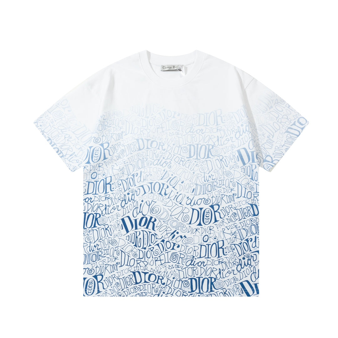 Camiseta con pulverizador directo de estampado degradado