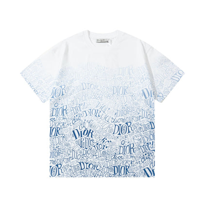 Camiseta con pulverizador directo de estampado degradado