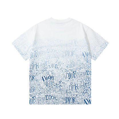 Camiseta con pulverizador directo de estampado degradado