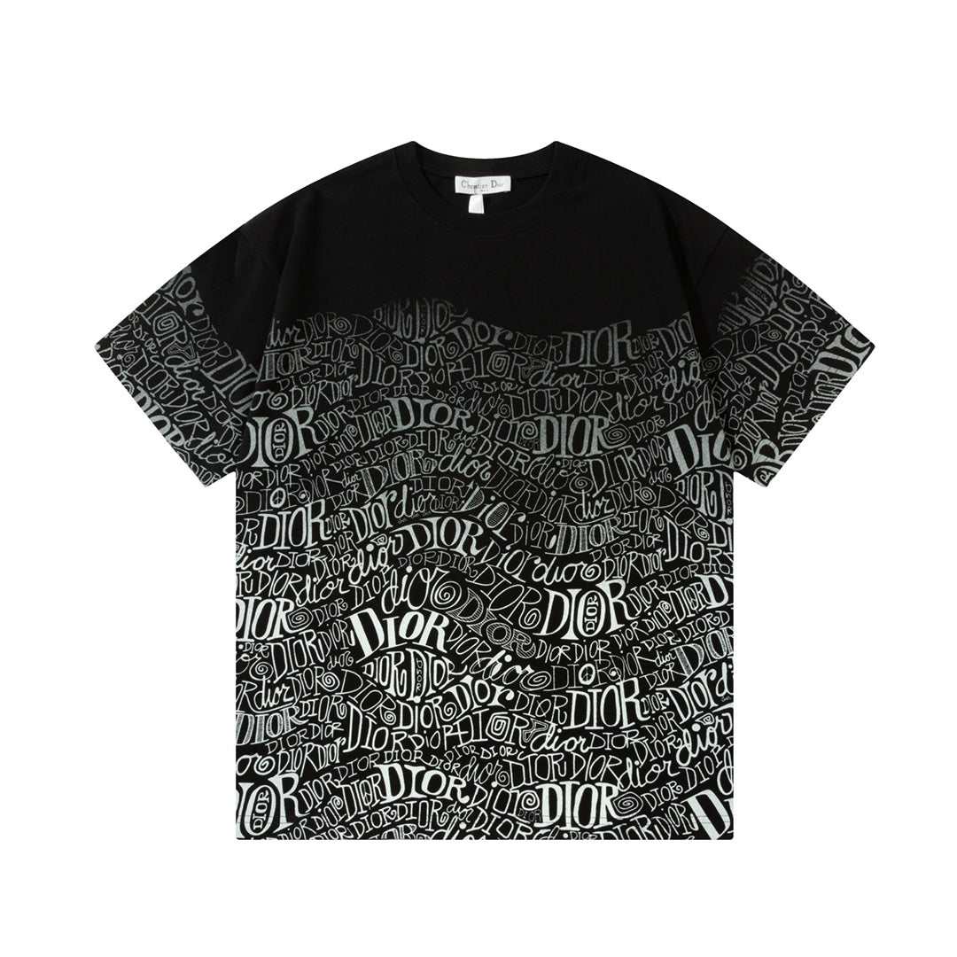 Camiseta con pulverizador directo de estampado degradado