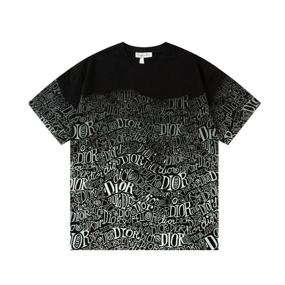Camiseta con pulverizador directo de estampado degradado