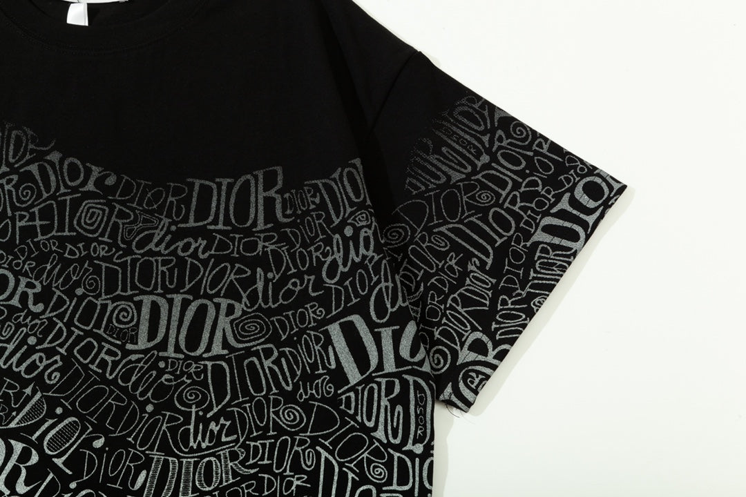 Camiseta con pulverizador directo de estampado degradado