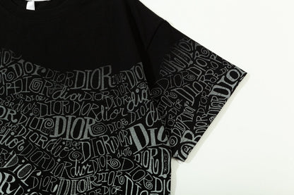 Camiseta con pulverizador directo de estampado degradado
