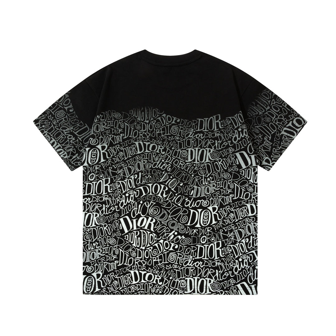 Camiseta con pulverizador directo de estampado degradado