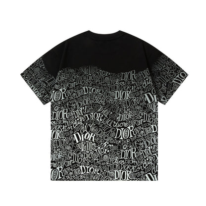 Camiseta con pulverizador directo de estampado degradado