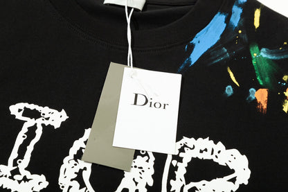 T-shirt Alphabet Graffiti Effet Encre Giclée