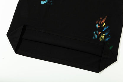 T-shirt Alphabet Graffiti Effet Encre Giclée