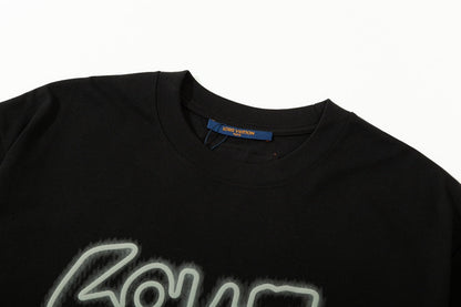 T-shirt imprimé mousse lettres