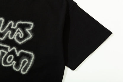T-shirt imprimé mousse lettres