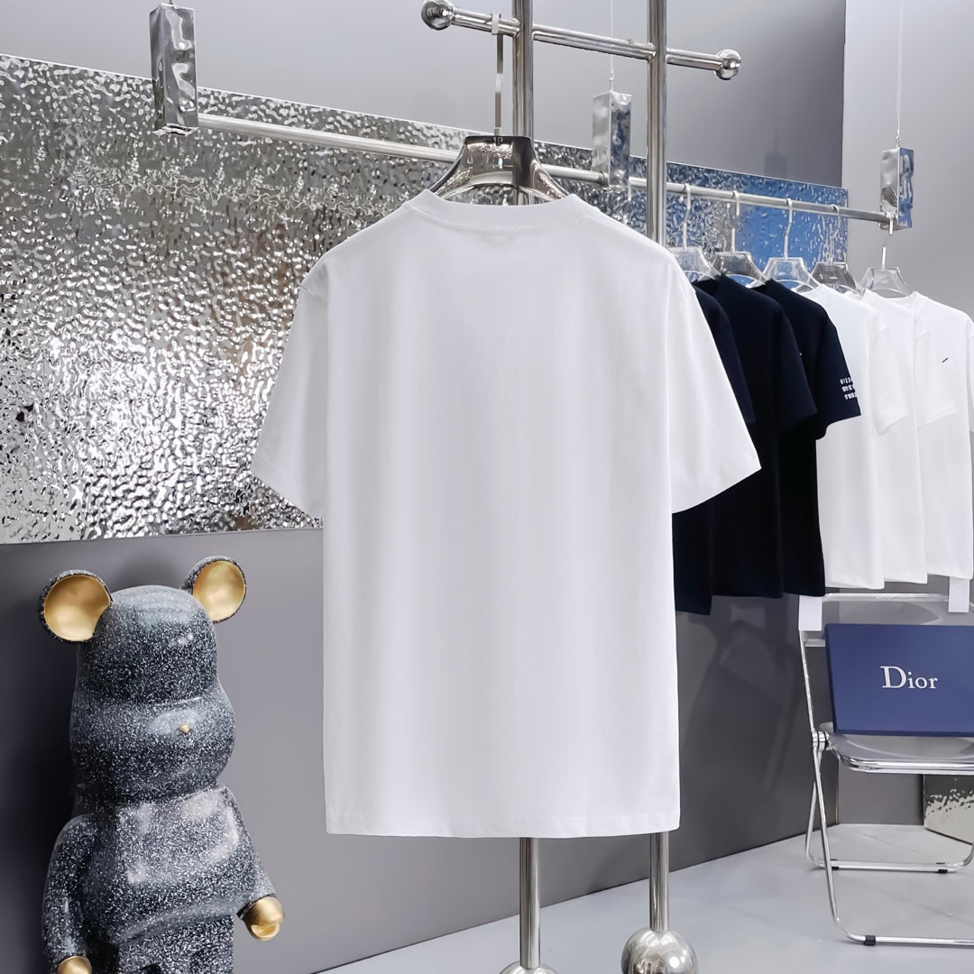 Camiseta Clásica con Estampado de Letras