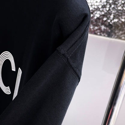 Camiseta Clásica con Estampado de Letras