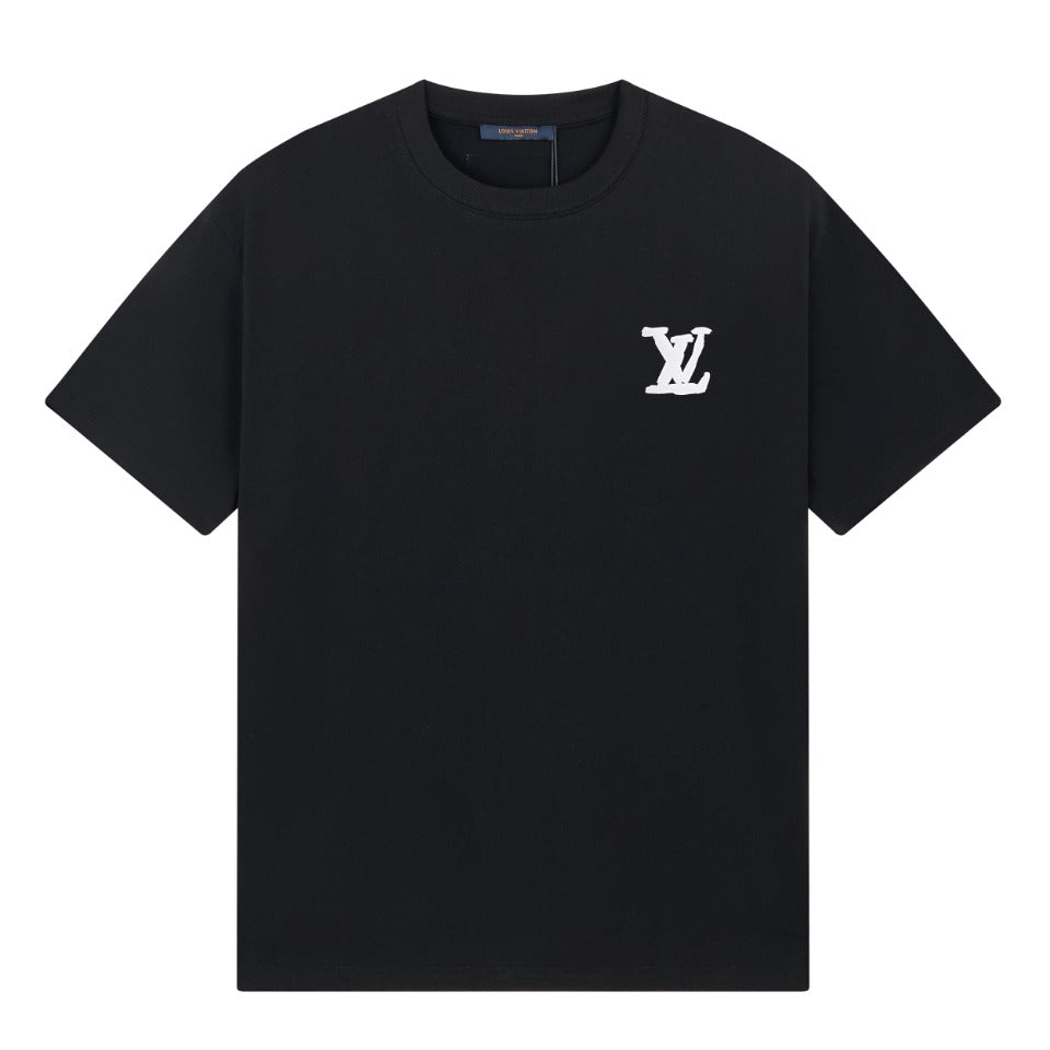 Camiseta Clásica Estampada Delantera Y Trasera