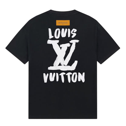 Camiseta Clásica Estampada Delantera Y Trasera