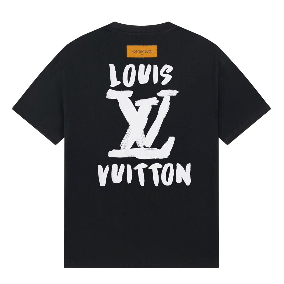 Camiseta Clásica Estampada Delantera Y Trasera