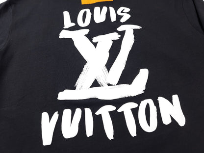 Camiseta Clásica Estampada Delantera Y Trasera