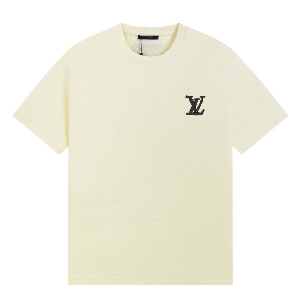 Camiseta Clásica Estampada Delantera Y Trasera