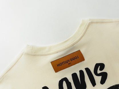 Camiseta Clásica Estampada Delantera Y Trasera