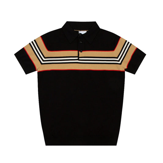 Camiseta elástica de punto con solapa