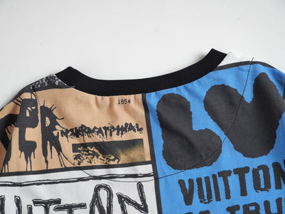 Camiseta con estampado a cuadros